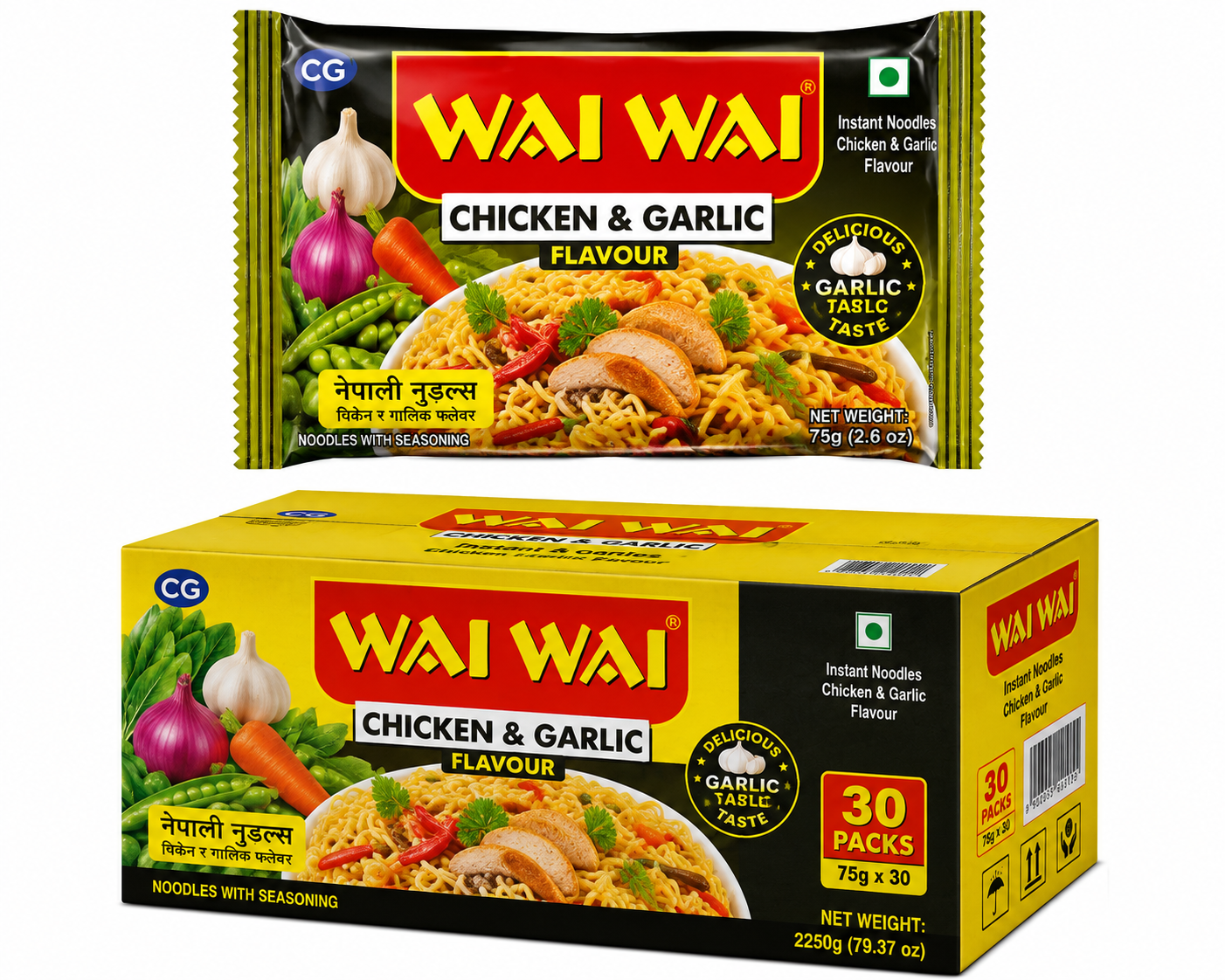 Wai Wai Chicken & Garlic Noodles